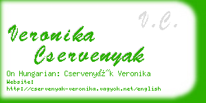 veronika cservenyak business card